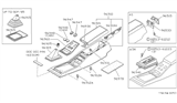 Diagram for 1985 Nissan 300ZX Center Console Base - 96932-01P03