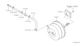 Diagram for 1989 Nissan 300ZX Brake Booster - 47210-22P00