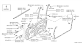 Diagram for Nissan 300ZX Door Seal - 80830-01P00