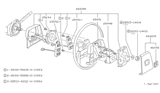 Diagram for Nissan 300ZX Steering Wheel - 48410-04P00