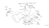 Diagram for 1989 Nissan 300ZX Automatic Transmission Shift Position Sensor Switch - 31918-X2889