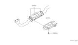 Diagram for 1988 Nissan 300ZX Catalytic Converter - 20802-20R27