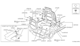 Diagram for Nissan 300ZX Hood Hinge - 65400-01P01