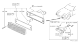 Diagram for 1987 Nissan 300ZX Side Marker Light - 26120-01P00