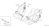 Diagram for 1988 Nissan 300ZX Seat Belt - 86841-21P66