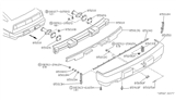 Diagram for 1985 Nissan 300ZX Bumper - 85001-01P00