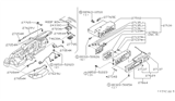 Diagram for 1986 Nissan 300ZX A/C Switch - 27670-01P10