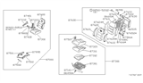 Diagram for Nissan 300ZX Seat Cushion - 87300-04P01