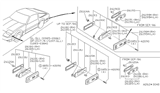 Diagram for 1986 Nissan 300ZX Side Marker Light - 26191-01P00