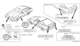 Diagram for 1989 Nissan 300ZX Emblem - 99099-21P00