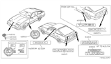 Diagram for 1984 Nissan 300ZX Emblem - 90886-01P00