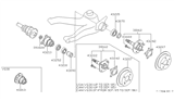 Diagram for 1987 Nissan 300ZX Axle Shaft - 38162-02P01