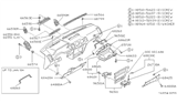 Diagram for 1989 Nissan 300ZX Glove Box - 68530-01P00