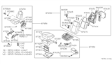 Diagram for 1984 Nissan 300ZX Seat Switch - 87691-01P02