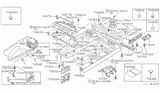 Diagram for Nissan 240SX Body Mount Hole Plug - 64890-U7400