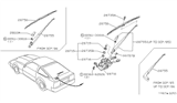 Diagram for Nissan 300ZX Wiper Blade - 28790-01P00