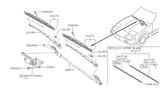 Diagram for 1985 Nissan 300ZX Wiper Pivot - 28840-01P00