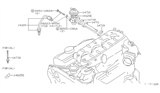 Diagram for 1988 Nissan 300ZX EGR Vacuum Solenoid - 14710-02P14