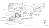 Diagram for 1990 Nissan 240SX Headlight - 26705-89942