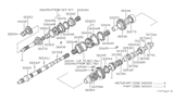 Diagram for Nissan 240SX Mainshaft Washer - 32352-E9803