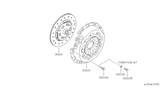 Diagram for 1989 Nissan 300ZX Clutch Disc - 30100-59S00