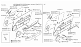 Diagram for 1987 Nissan 300ZX Armrest - 80940-11P01