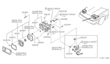 Diagram for Nissan Sentra Headlight Cover - 26392-01P00