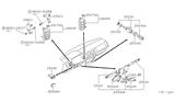 Diagram for Nissan 300ZX Hazard Warning Switch - 25210-01P23