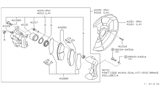 Diagram for 1985 Nissan 300ZX Brake Caliper - 41000-03P00