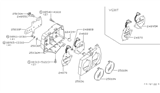 Diagram for 1986 Nissan 300ZX Instrument Cluster - 24840-21P64