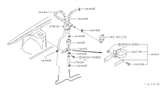 Diagram for 1986 Nissan 300ZX Fuel Line Clamps - 17111-E3400