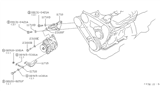 Diagram for 1987 Nissan 300ZX Alternator Bracket - 11710-15V00