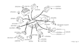 Diagram for 1984 Nissan 200SX Coolant Temperature Sensor - 25085-07F00