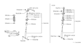 Diagram for 1988 Nissan 300ZX Bump Stop - 55240-01P00