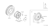 Diagram for 1989 Nissan 300ZX Wheel Cover - 40315-26P00