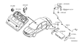 Diagram for 2011 Nissan Altima Antenna - 28212-ZX60A
