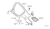 Diagram for 2011 Nissan Altima Fuel Door - G8830-ZN5MA