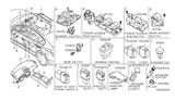 Diagram for Nissan Maxima Seat Heater Switch - 25500-9N00A