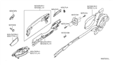 Diagram for 2008 Nissan Altima Door Handle - 82607-ZN97A