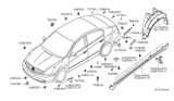 Diagram for 2009 Nissan Maxima Body Mount Hole Plug - 64899-JA000