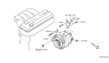 Diagram for 2010 Nissan Altima Alternator - 23100-JA11A