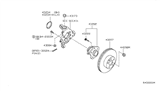 Diagram for 2008 Nissan Altima Brake Disc - 43206-JA00B