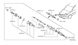 Diagram for 2012 Nissan Altima Axle Shaft - 39101-JA010