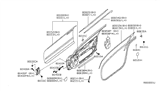 Diagram for Nissan Altima Door Seal - 80830-JA01A