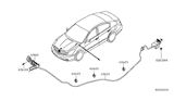 Diagram for 2012 Nissan Altima Hood Latch - 65601-ZX60A