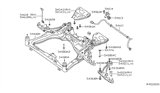 Diagram for Nissan Altima Sway Bar Bushing - 54613-JA000