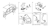 Diagram for 2008 Nissan Altima Antenna - 28208-JA060