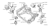 Diagram for 2010 Nissan Maxima Motor And Transmission Mount - 11210-9N00A