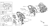 Diagram for Nissan Altima Timing Cover - 13500-JA00A