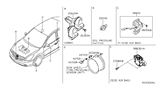 Diagram for Nissan Altima Horn - 25605-ZX01A